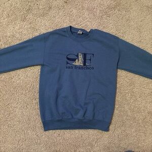Navy blue crewneck sweatshirt